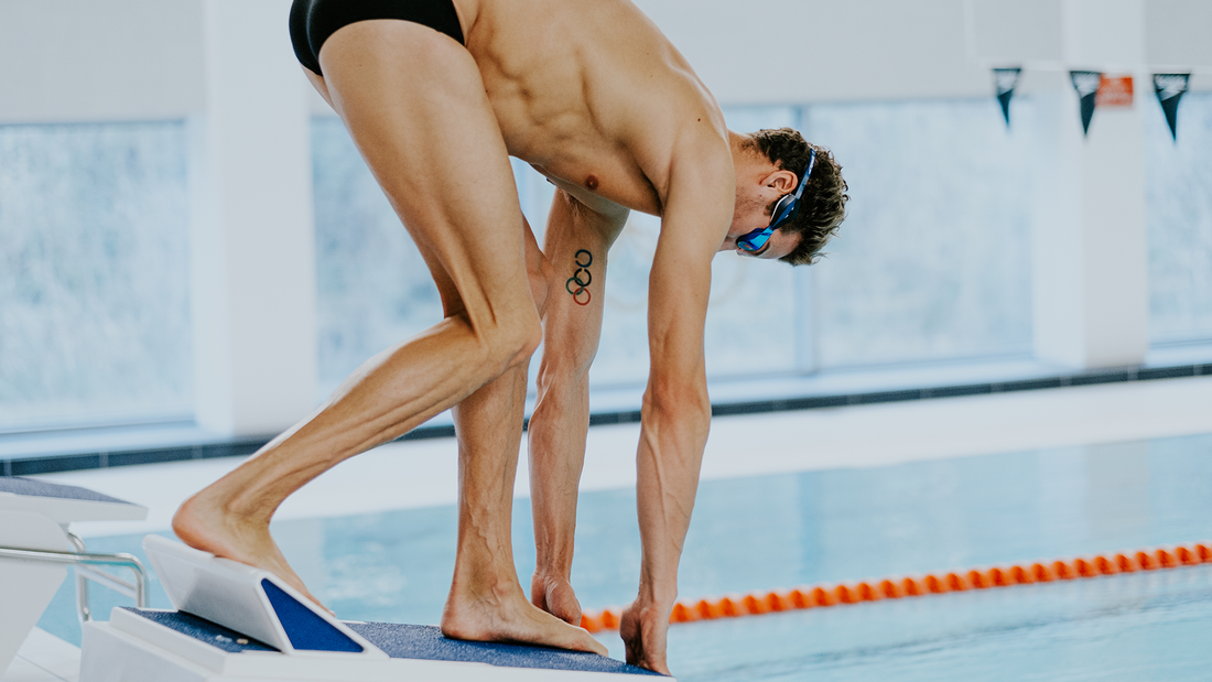 Pieter Timmers wearing Swimtraxx One.